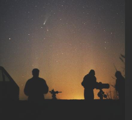 Beobachtung des Kometen Ikeya-Zhang am 4.4.2002